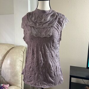 Massimo Textured Lavender Blouse